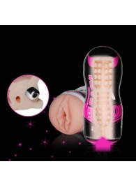Мастурбатор-вагина Sex In A Can Vibra Vagina Tunnel - Lovetoy - в Калининграде купить с доставкой
