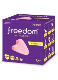 Женские гигиенические тампоны без веревочки FREEDOM mini - 3 шт. - Freedom - купить с доставкой в Калининграде