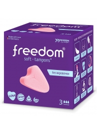 Женские гигиенические тампоны без веревочки FREEDOM normal - 3 шт. - Freedom - купить с доставкой в Калининграде