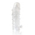 Закрытая прозрачная рельефная насадка Crystal sleeve - 13 см. - Erowoman-Eroman - в Калининграде купить с доставкой