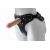 Черный пояс-трусики с двумя насадками Soft-Dolli - 16,5 и 10,5 см. - LOVETOY (А-Полимер) - купить с доставкой в Калининграде
