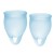 Набор голубых менструальных чаш Feel confident Menstrual Cup - Satisfyer - купить с доставкой в Калининграде