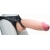 Телесный реалистичный фаллоимитатор на черных трусиках Real Big Strap-On - 34,5 см. - LOVETOY (А-Полимер) - купить с доставкой в Калининграде