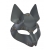 Серая маска Wolf с клепками - Sitabella - купить с доставкой в Калининграде
