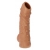 Телесная насадка с пупырышками и открытой головкой Nude Sleeve L - 14 см. - KOKOS - в Калининграде купить с доставкой