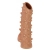 Телесная насадка с шипами и открытой головкой Nude Sleeve L - 14 см. - KOKOS - в Калининграде купить с доставкой