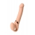 Телесный безремневой вибрострапон Vibrating Bendable Strap-On L - Strap-on-me - купить с доставкой в Калининграде