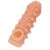 Телесная закрытая насадка с шариками Cock Sleeve Size S - 13,8 см. - KOKOS - в Калининграде купить с доставкой