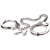 Металлические наручники Metal Leg Cuffs - Pipedream - купить с доставкой в Калининграде