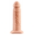 Телесный реалистичный фаллоимитатор с полостью Silicone Hollow Extension - 20 см. - Pipedream - купить с доставкой в Калининграде