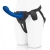 Синяя насадка Remote Control P-Spot G-Spot с черными трусиками - 20 см. - Pegasus - купить с доставкой в Калининграде