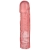 Розовая фаллическая насадка Vac-U-Lock 8  Crystal Jellies Dong - 20,3 см. - Doc Johnson - купить с доставкой в Калининграде