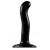 Черный фаллоимитатор-насадка Strap-On-Me P G spot Dildo size S - 16,4 см. - Strap-on-me - купить с доставкой в Калининграде