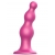 Розовая насадка Strap-On-Me Dildo Plug Beads size S - Strap-on-me - купить с доставкой в Калининграде