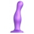 Фиолетовая насадка Strap-On-Me Dildo Plug Curvy size L - Strap-on-me - купить с доставкой в Калининграде