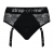 Черные трусики для насадок Diva Lingerie Harness - size S - Strap-on-me - купить с доставкой в Калининграде