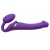 Фиолетовый безремневой вибрострапон Vibrating Bendable Strap-On - size L - Strap-on-me - купить с доставкой в Калининграде