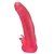 Розовая насадка для страпона с клиторальными лепестками - 18,5 см. - LOVETOY (А-Полимер) - купить с доставкой в Калининграде