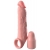 Телесная насадка-удлинитель 2 Inch Silicone X-tension with Strap - 20,3 см. - Pipedream - в Калининграде купить с доставкой