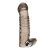 Дымчатая насадка на пенис с вибрацией  Vibrating Penis Enhancing Sleeve Extension - 13,3 см. - BlueLine - в Калининграде купить с доставкой