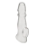 Прозрачная насадка для пениса Girthy Penis Enhancing Sleeve Extension - 17,1 см. - BlueLine - в Калининграде купить с доставкой