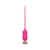 Розовый тонкий стимулятор Nipple Vibrator - 23 см. - I-MOON - купить с доставкой в Калининграде