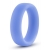 Голубое люминесцентное кольцо Silicone Glo Cock Ring - Blush Novelties - в Калининграде купить с доставкой