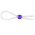 Прозрачное лассо с фиолетовой бусиной SILICONE COCK RING WITH BEAD LAVENDER - NMC - в Калининграде купить с доставкой