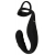Черное эрекционное кольцо со стимуляцией промежности и анальной пробкой Cock Ring with RC Prostate Plug - Orion - в Калининграде купить с доставкой