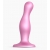 Розовая насадка Strap-On-Me Dildo Plug Curvy size M - Strap-on-me - купить с доставкой в Калининграде