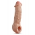Телесная насадка-удлинитель Intrepid 9.25 Inch Realistic Penis Extender Sleeve - 23,5 см. - Blush Novelties - в Калининграде купить с доставкой
