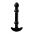 Элегантный чёрный анальный стимулятор с шариками на стволе - 15,5 см. - Sexus