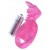Розовая вибронасадка со стимулятор клитора   Язычок - Toyfa Basic - в Калининграде купить с доставкой