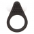 Чёрное эрекционное кольцо LIT-UP SILICONE STIMU RING 1 BLACK - Dream Toys - в Калининграде купить с доставкой