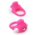 Розовое эрекционное кольцо с щеточкой LIT-UP SILICONE STIMU RING 5 - Dream Toys - в Калининграде купить с доставкой