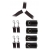Комплект наручников и поножей LUXURIOUS BED RESTRAINT CUFF SET - Blush Novelties - купить с доставкой в Калининграде