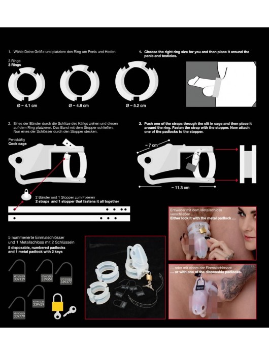 Набор для мужского пояса верности Cock Cage Set - Orion - купить с доставкой в Калининграде