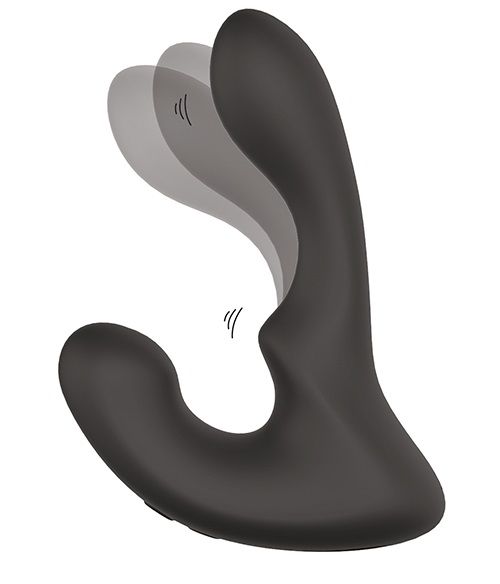 Чёрный массажер простаты с 2 моторами BOOTY ROCKER - Dream Toys - в Калининграде купить с доставкой