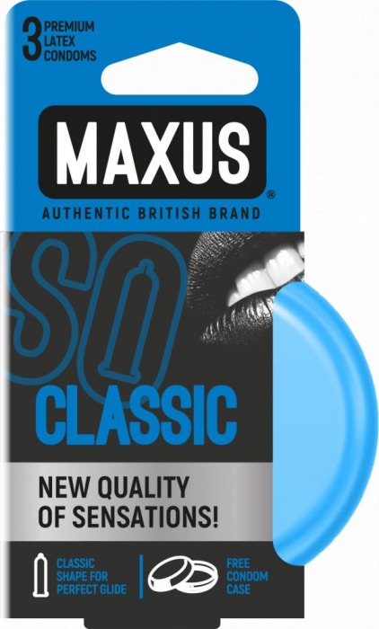 Классические презервативы в железном кейсе MAXUS Classic - 3 шт. - Maxus - купить с доставкой в Калининграде