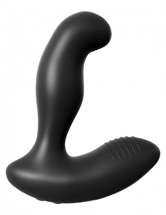Черный массажер простаты Electro Stim Prostate Vibe с электростимуляцией - 13,3 см. - Pipedream - купить с доставкой в Калининграде