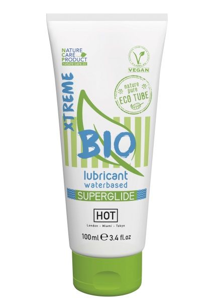 Интимный увлажняющий гель BIO SuperGlide Xtreme - 100 мл. - HOT - купить с доставкой в Калининграде