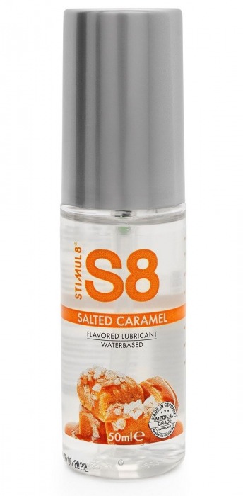 Лубрикант S8 Flavored Lube со вкусом солёной карамели - 50 мл. - Stimul8 - купить с доставкой в Калининграде