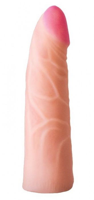 Фаллическая насадка на трусики харнесс - 17,5 см. - LOVETOY (А-Полимер) - купить с доставкой в Калининграде