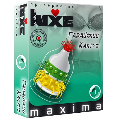 Презерватив LUXE Maxima  Гавайский Кактус  - 1 шт. - Luxe - купить с доставкой в Калининграде