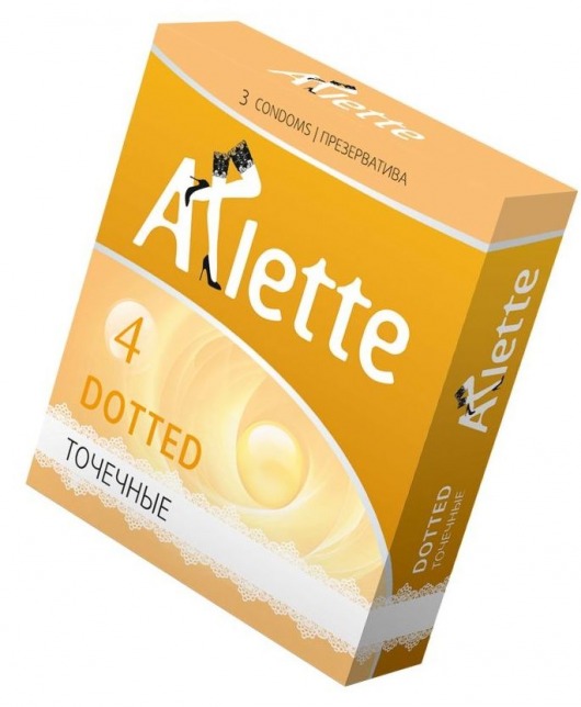 Презервативы Arlette Dotted с точечной текстурой - 3 шт. - Arlette - купить с доставкой в Калининграде