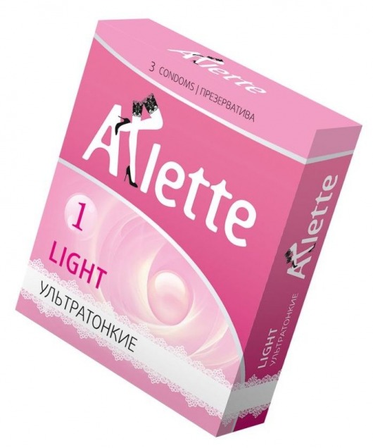 Ультратонкие презервативы Arlette Light - 3 шт. - Arlette - купить с доставкой в Калининграде