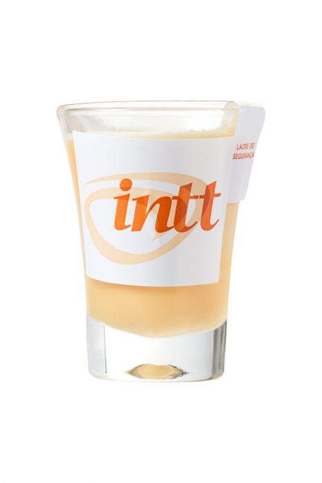 Массажная свеча для поцелуев Peach с ароматом персика - 30 гр. - INTT - купить с доставкой в Калининграде