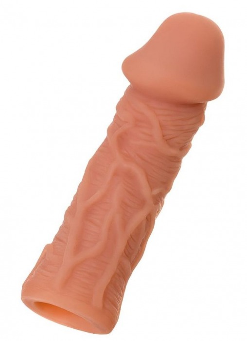 Телесная реалистичная насадка KOKOS Extreme Sleeve 05 с дополнительной стимуляцией - 12,7 см. - KOKOS - в Калининграде купить с доставкой