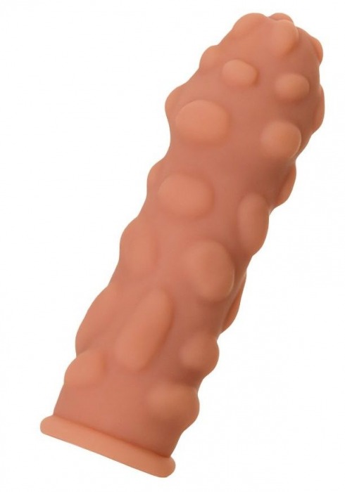 Телесная реалистичная насадка KOKOS Extreme Sleeve 11 с дополнительной стимуляцией - 12,7 см. - KOKOS - в Калининграде купить с доставкой