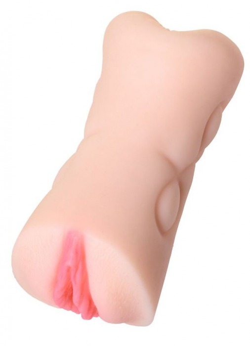 Телесный двусторонний мастурбатор Rich Fruit - вагина и анус - ToyFa - в Калининграде купить с доставкой